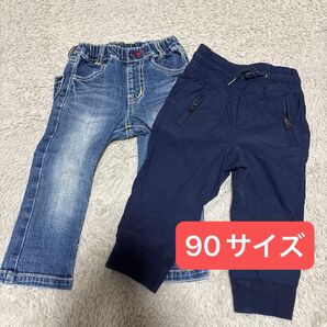 babyGAP ギャップ ボトムス ズボン 2点セット 90センチ ジーンズ 子ども服 セット売りベビー服 保育園