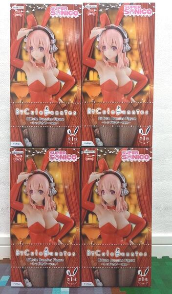 ・すーぱーそに子 Bicute Bunnies Figure レッドカラー ver. 4体セット