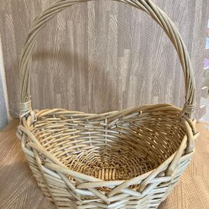 昭和レトロ アンティーク 編み かご ピクニックバスケット