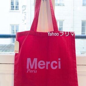 Merci Paris メルシー パリ トートバッグ【大】ルージュ(赤)レッド