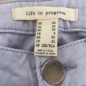 life in progress ライトパープル チノパン