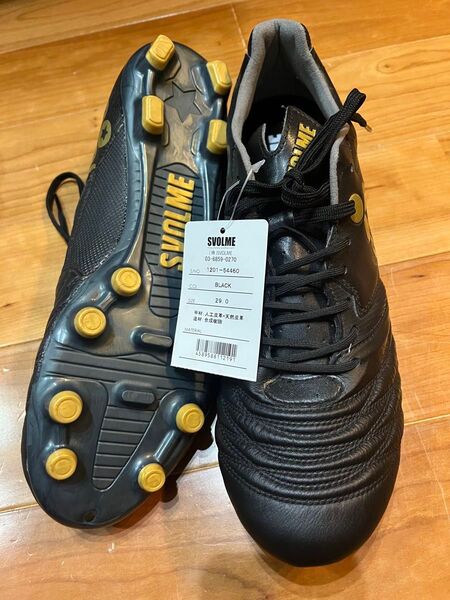 新品 SVOLME サッカーシューズ ブラック DELSALMA 29センチ