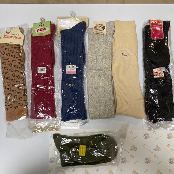 【未使用品】ハイソックス7足 おまけ ソックス1足