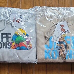 新品 UNIQLO ジェフクーンズ スウェットパーカー M ユニクロパーカー 2枚セット