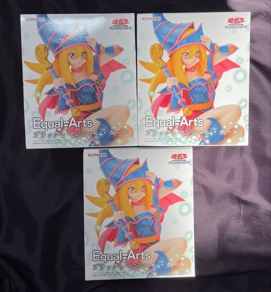 KONAMI Equal=Arts ブラック・マジシャン・ガール 3体セット