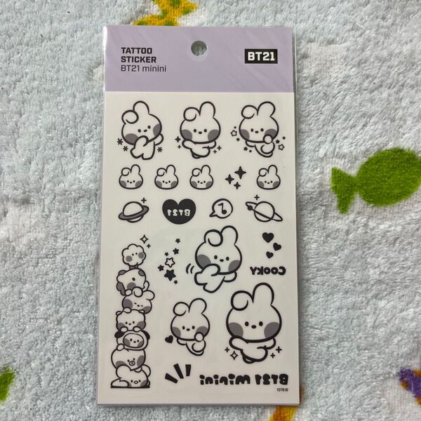 BTS★BT21★minini★COOKY★タトゥーステッカー