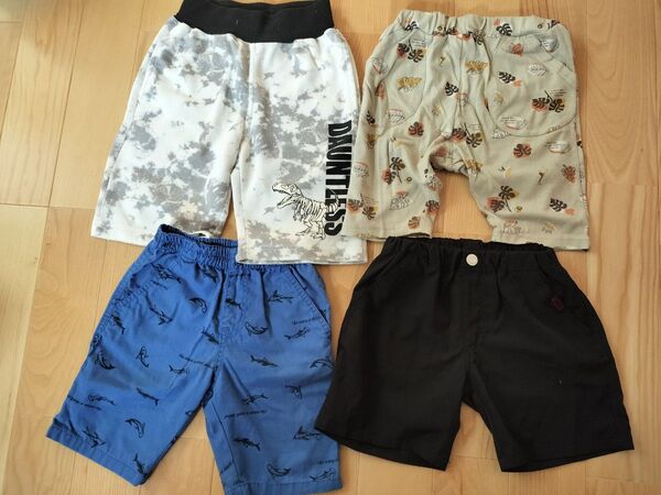 120 ハーフパンツ 4枚セット