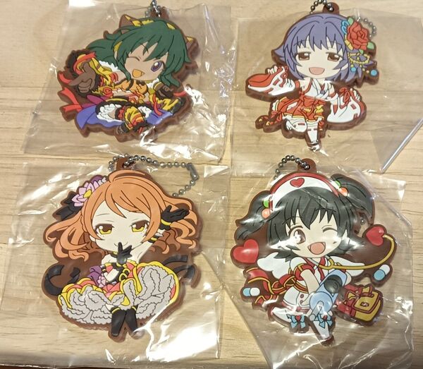 アイドルマスターシンデレラガールズ ラバーストラップ4種セット 北条加蓮 赤城みりあ 輿水幸子 ナターリア