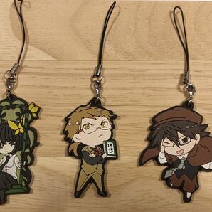 文豪ストレイドッグス ラバーストラップ 与謝野晶子 国木田独歩 江戸川乱歩