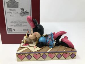  Minnie Mouse figure!lavu letter! XOXO! Jim shoa! GIFT! DISNEY TRADITION! Enesco! JIMSHORE!