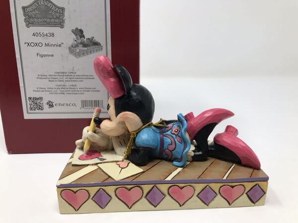 ミニーマウス フィギュア! ラヴレター! XOXO! ジムショア! GIFT! DISNEY TRADITION! Enesco! JIMSHORE!