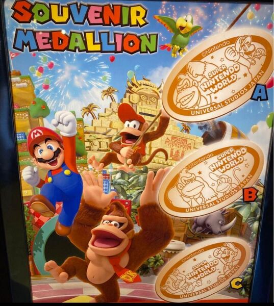 ドンキーコング&マリオ 2024年メダリオン3種 ユニバ ニンテンドーワールド