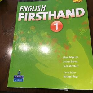 ENGLISH FIRSTHANDO① 大学教科書　英語PEARSON Longman