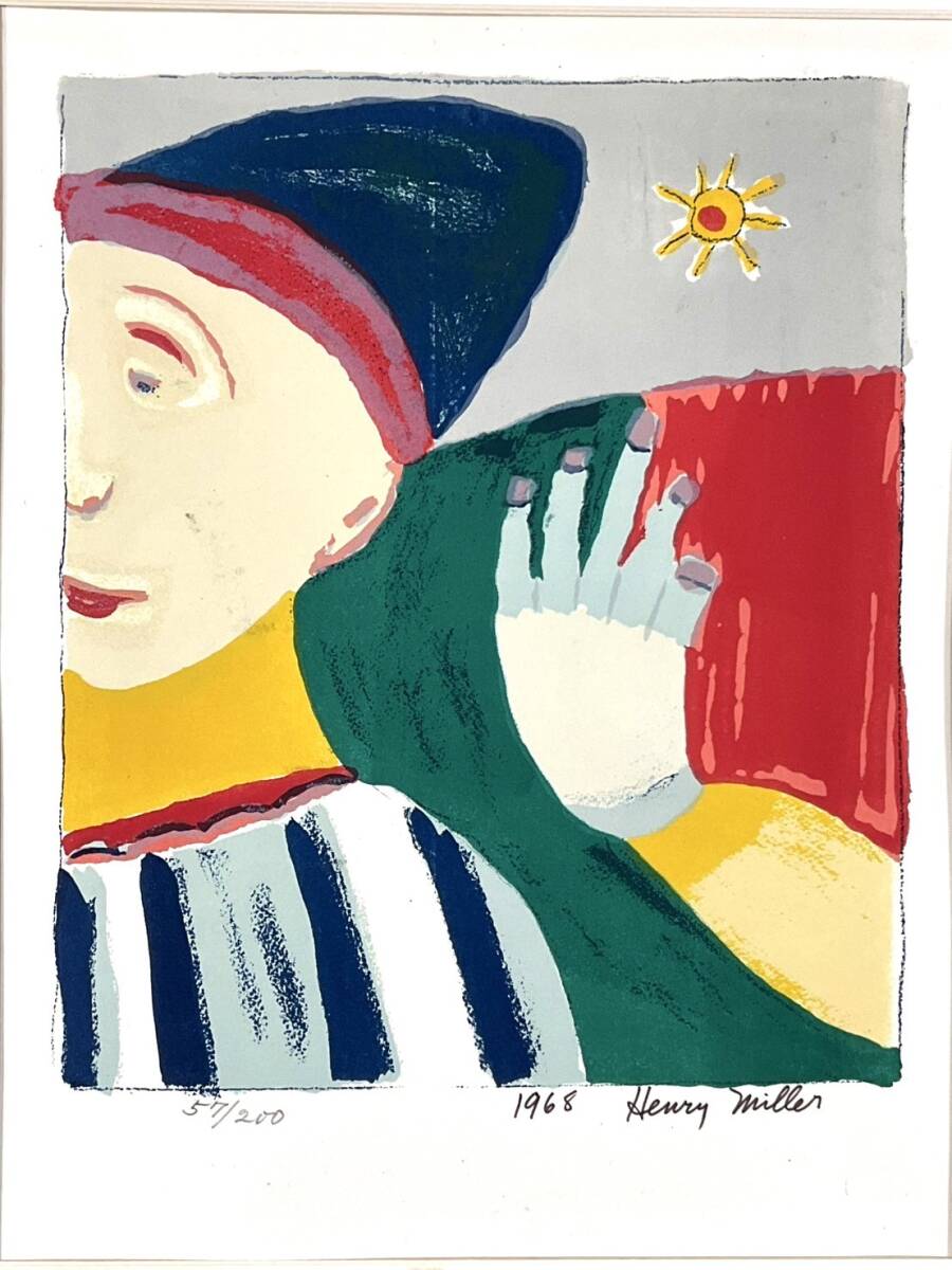 Yahoo!オークション -「ヘンリーミラー」(石版画、リトグラフ Yahoo!オークション -「ヘンリーミラー」(石版画、リトグラフ