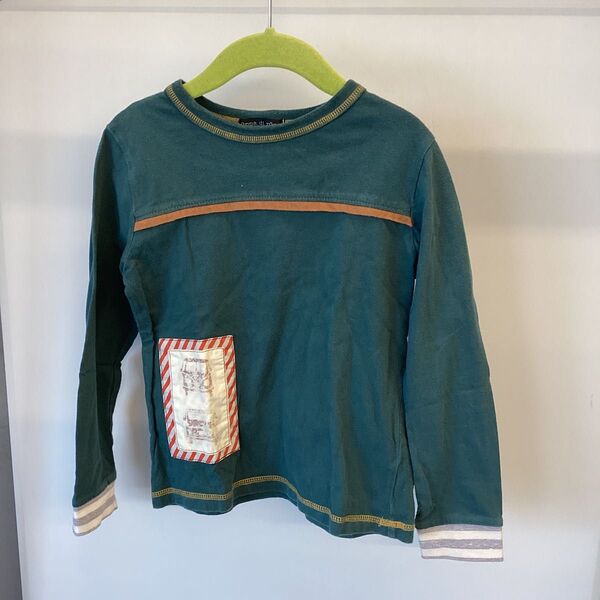 zuppa di zucca ズッパディズッカ 子供服 長袖Tシャツ 120サイズ グリーン 緑