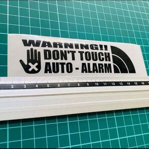 WARNING!! ステッカー AUTO -ALARMステッカー(色変更可能)
