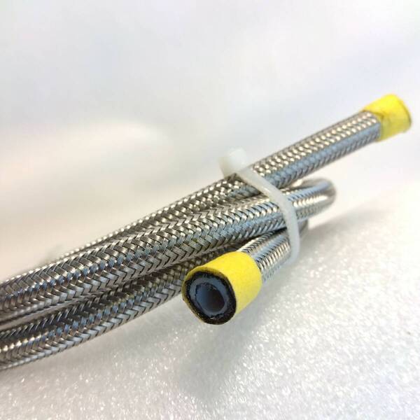 AN4 1m 燃料ホース オイルラインホース パイプチューブステンレス 編組 PTFE
