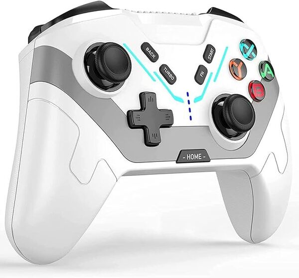 Switch コントローラー ワイヤレス Bluetooth接続 スイッチ 6軸ジャイロセンサー TURBO連射機能(ホワイト)