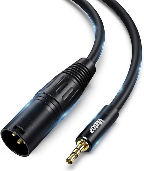 3.5mm to xlr,Veetop xlr 3.5mm 変換 マイクケーブル 1m