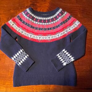 ノルディック ニット Mサイズ セーター クルーネック 長袖