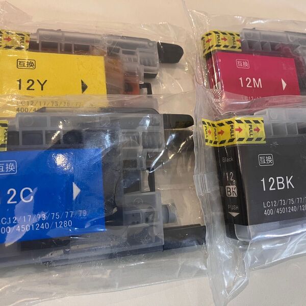 インクカートリッジ LC12 互換 セット 黄 赤 青 黒 まとめ売り