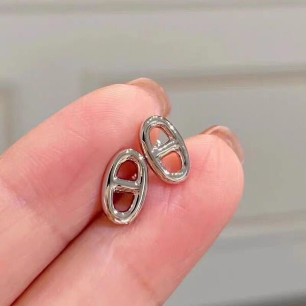 新品 silver925 pierce #2 アンカーチェーン シェーヌダンクル