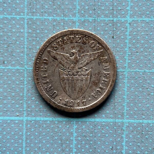 フィリピン古銭銀貨 10-1917