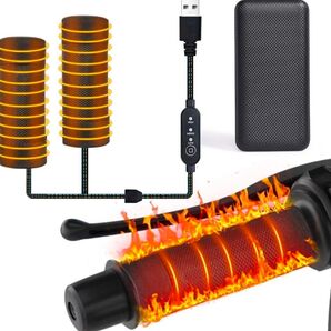 バイク用グリップ ハンドルヒーター 巻き付け式 20000mAh バッテリー付