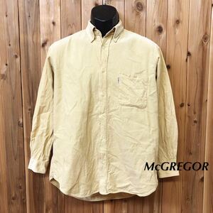 【ヴィンテージ80-90's】McGREGOR /マックレガー◆長袖シャツ ボタンダウン コットンシャツ◇メンズ size M＊コーデュロイ 日本製 古着