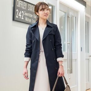 【新品未使用】ナチュラルビューティーベーシック ベーシックトレンチ ライナー付 ネイビー