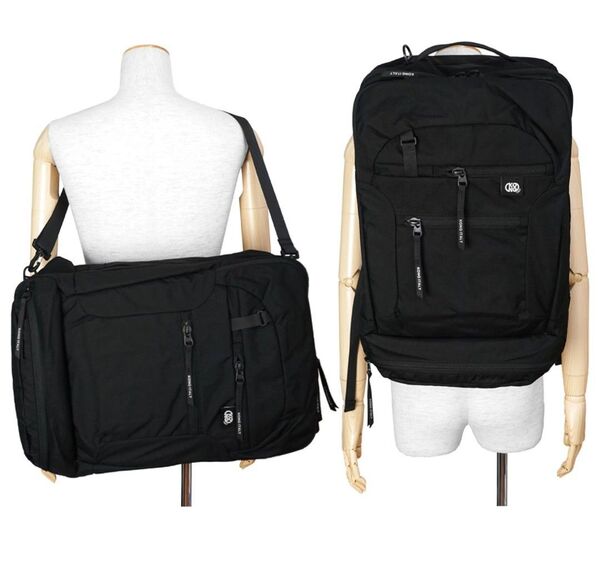 新品★KONG ITALY 3WAY BACKPACK ブラック ビジネスバッグ リュックサック 大容量 多機能 バックパック