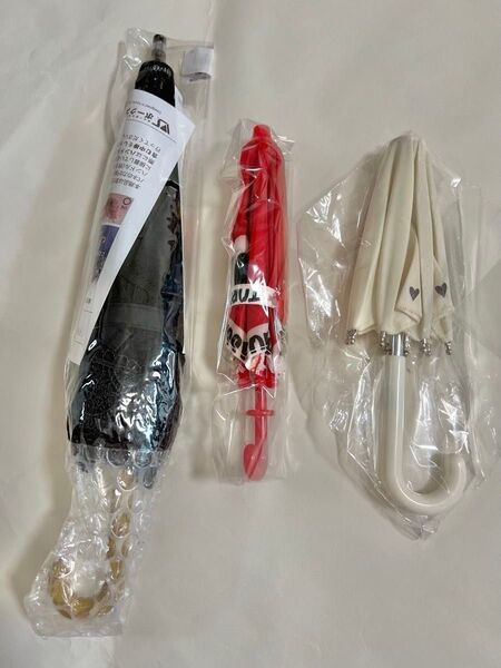 ドルフィー用エレガントノワールレース日傘+小さい傘2本