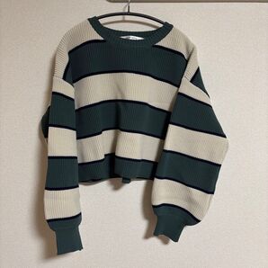 ショート丈 ニット Lサイズ