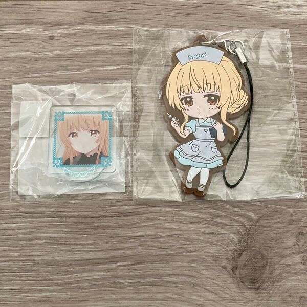 タイトーくじ お隣の天使様にいつの間にか駄目人間にされていた件 ラバーストラップ アクリルスタンド 椎名真昼 2点