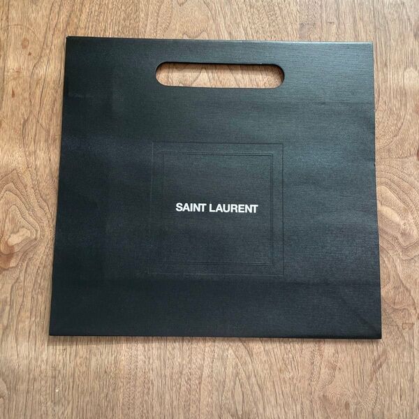 SAINTLAURENT PARIS サンローラン ショッパー 紙袋 ショップ袋 バッグ 黒 ブランド紙袋 手提げ袋 ノベルティ