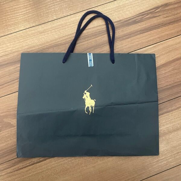 POLO RALPH LAUREN ラルフローレン 紙袋 ショッパー ショップ袋 手提げ袋 ブランド紙袋 ブラック 黒 バッグ 鞄
