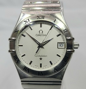 OMEGA オメガ コンステレーション デイト メンズ腕時計 クォーツ ホワイト文字盤 1512.30 新品電池交換済