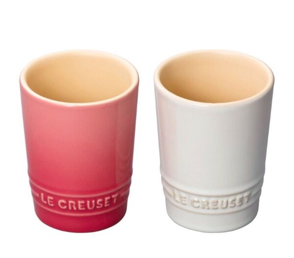 Le Creuset ペア・ショート・タンブラー 240ml (ローズクオーツ & ホワイトラスター) 新品