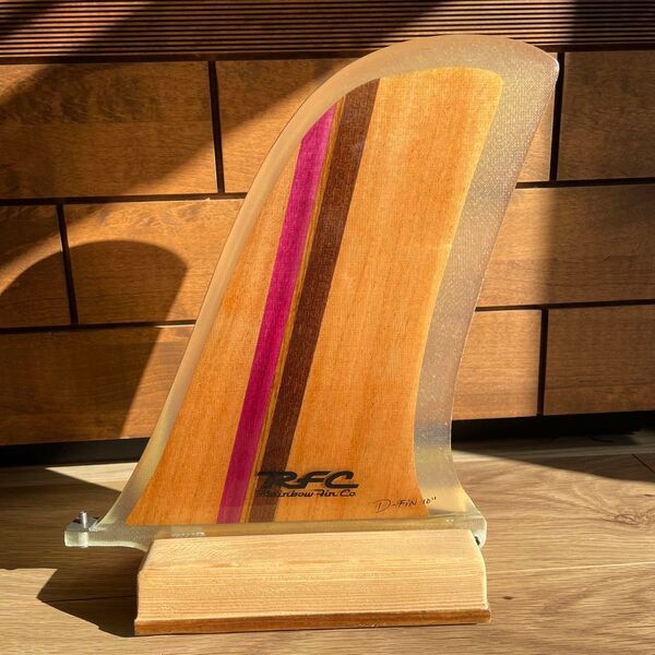 RAINBOW FINレインボーフィン D.FIN10 WOODロングボード用フィン