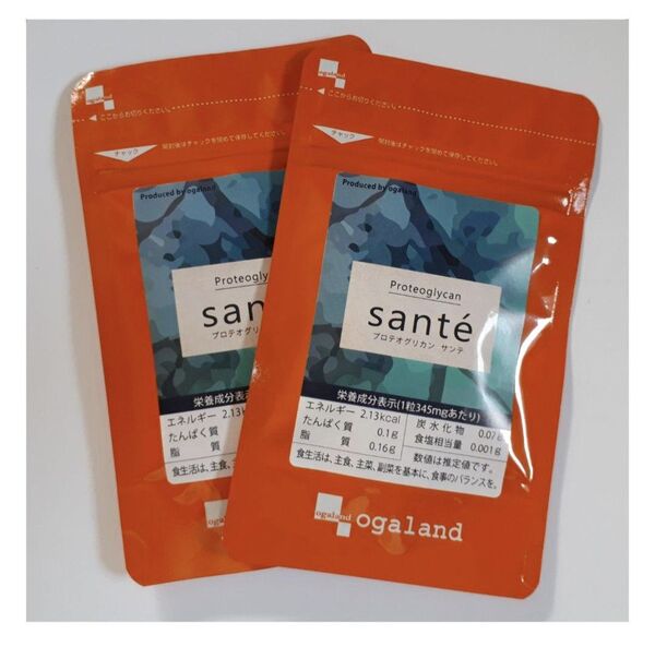 オーガランド 健康系プロテオグリカンSante 1ヶ月分×2