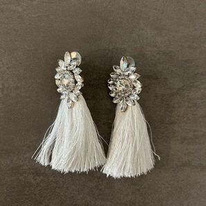 ピアス フリンジ ウェディング 結婚 ロングピアス ブライダルアクセサリー アクセサリー タッセル