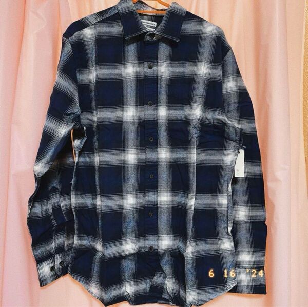 Amazon Essentials フランネルシャツ 長袖 メンズSサイズ ネルシャツ 長袖シャツ シャツ チェック