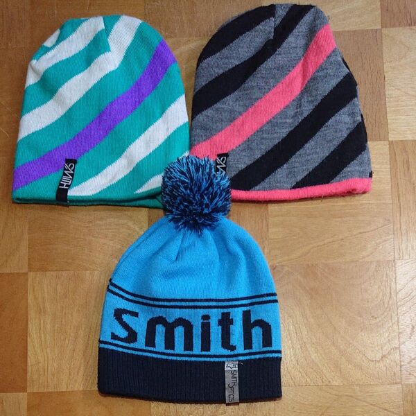 スミス smithニット帽 ビーニー 3点セット 中古