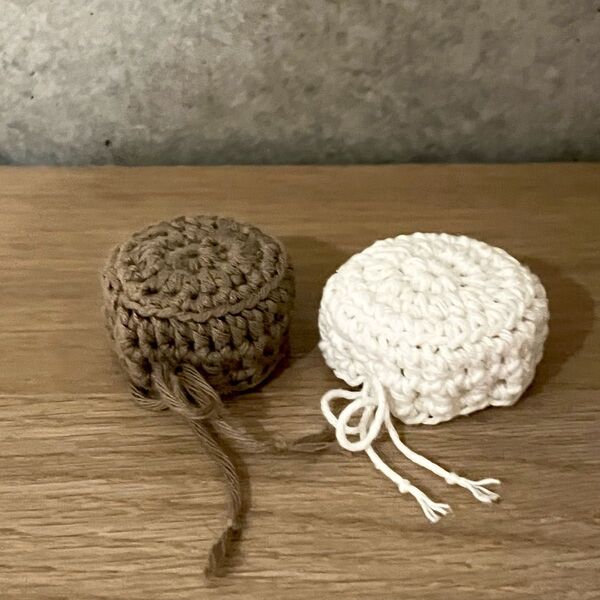 ハンドメイド ペットボトル キャップカバー 2個セット かぎ針編み