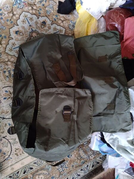 米軍実物放出品/新品未使用/リネンケース大型ナイロン収納バッグ/防カビ加工生地