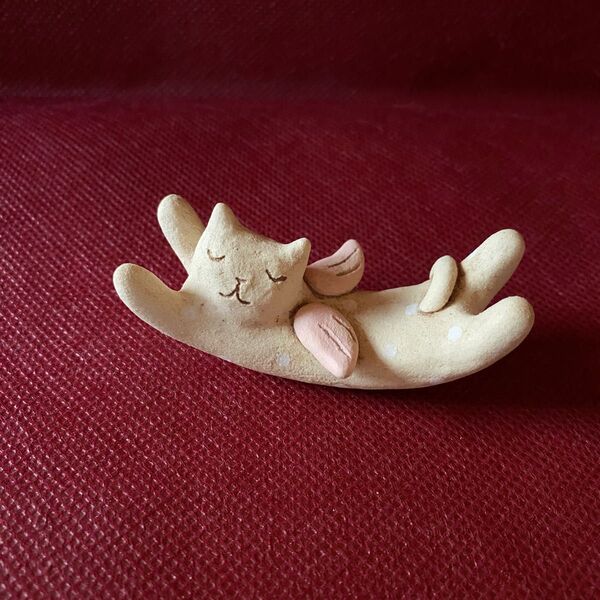 翼猫 天使猫 羽 エンジェル 猫 ハンドメイド 作家