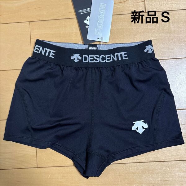 新品 デサント インナーパンツ スポーツパンツ バレーボール S ブラック