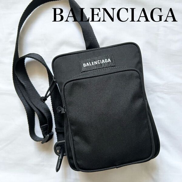 ■極美品■ BALENCIAGA ボディバッグ ショルダーバッグ ブラック