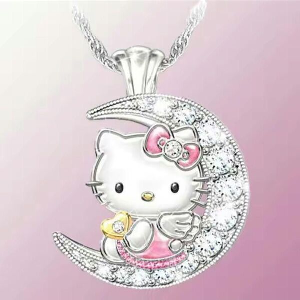 ハローキティのネックレス ペンダント MOON