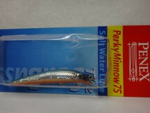 OLD Lunker's Club　PENEX Perky Minnow 75S　パーキーミノー #04 ブルーバック/オレンジベリー　75mm シンキング_画像1